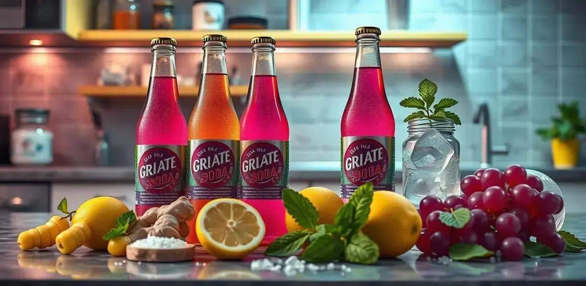 Recipe Ingredients for Grape Soda with Ginger Zest