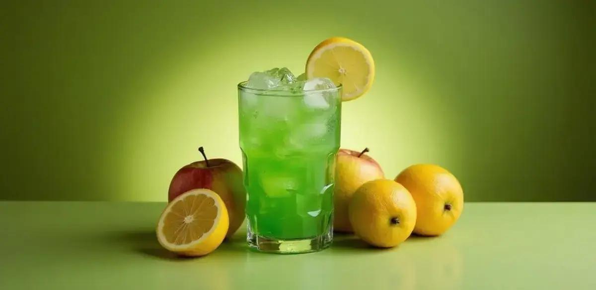 Recipe Ingredients for Green Drink with Apple Liqueur