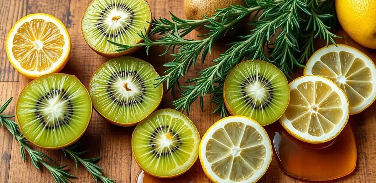 Recipe Ingredients for Ice with Kiwi Juice and Rosemary