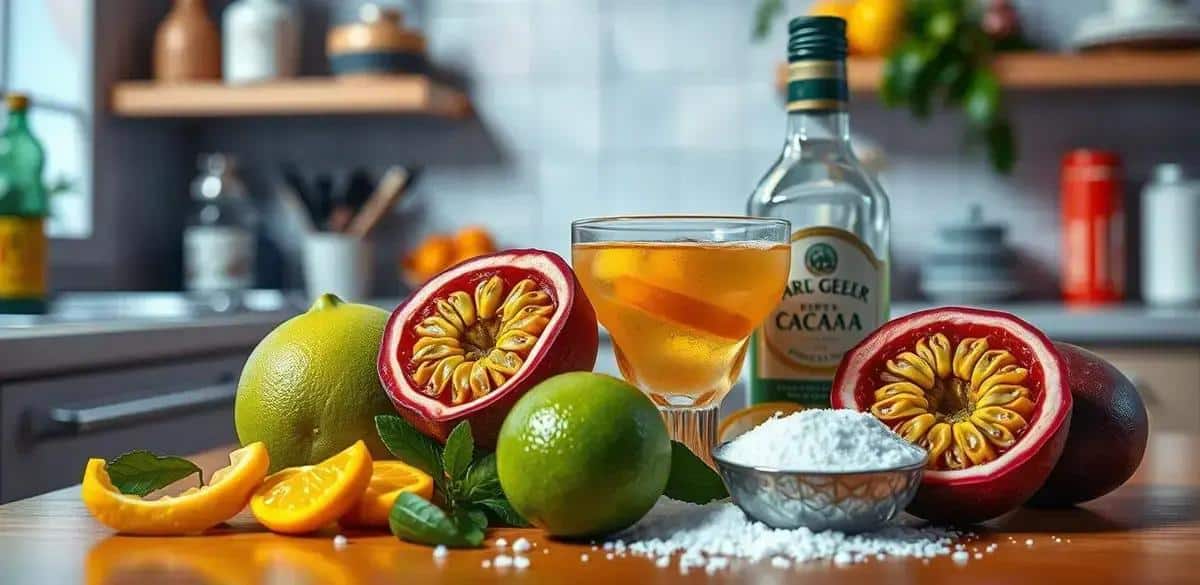 Recipe Ingredients for Passion Fruit Caipirinha
