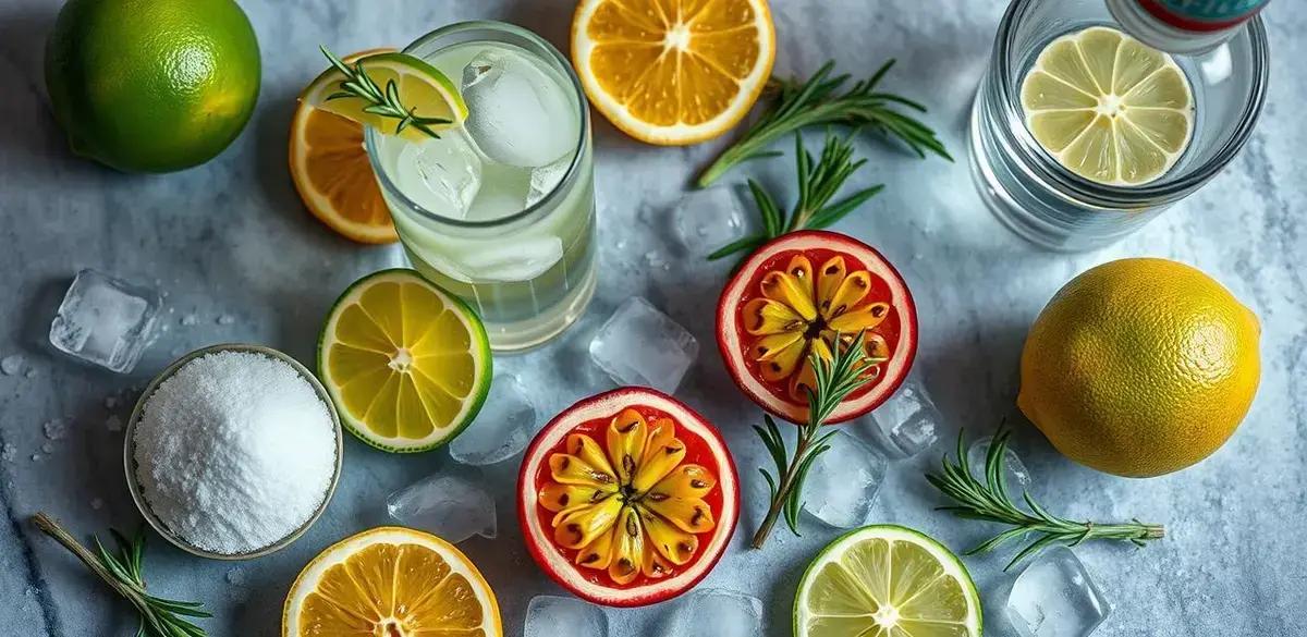 Recipe Ingredients for Passion Fruit Caipiroska with Rosemary