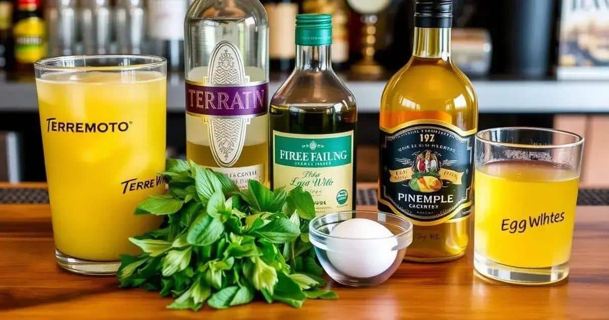 Recipe Ingredients for Terremoto Cocktail