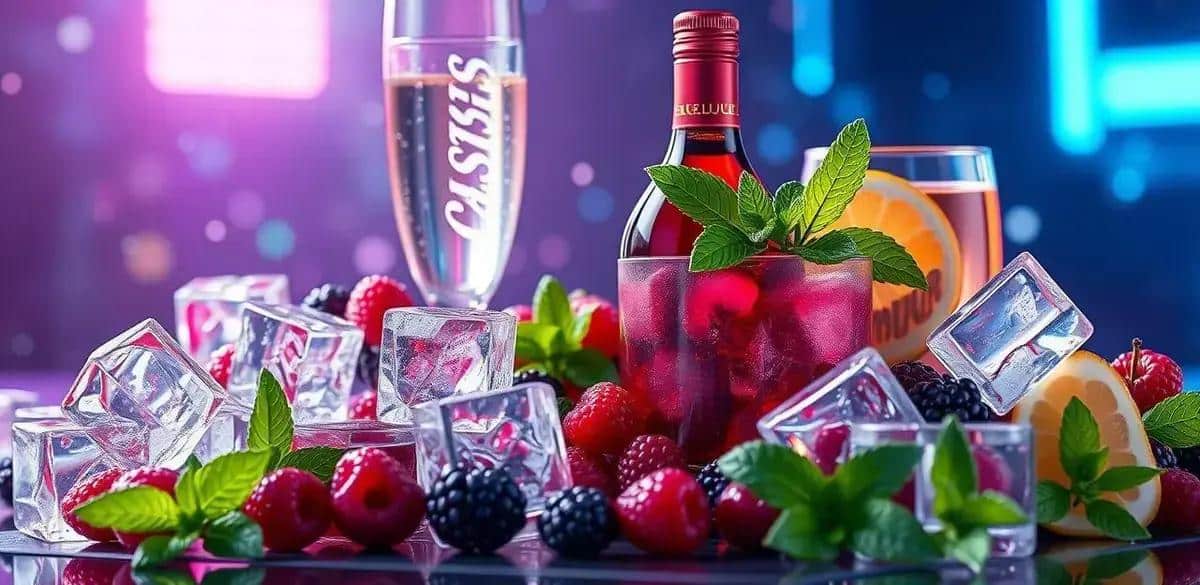 Recipe Ingredients: What You Need for Ice with Cassis Liqueur and Sparkling Wine