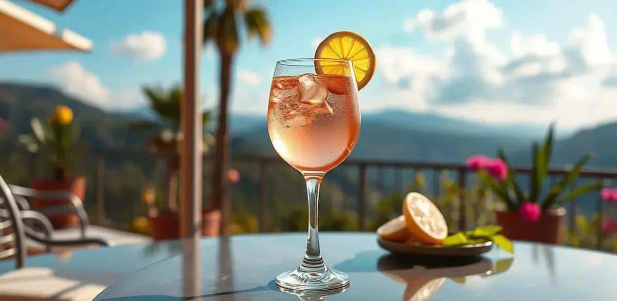 Rosé Wine with Sicilian Lemon Soda: A Refreshing Summer Cocktail