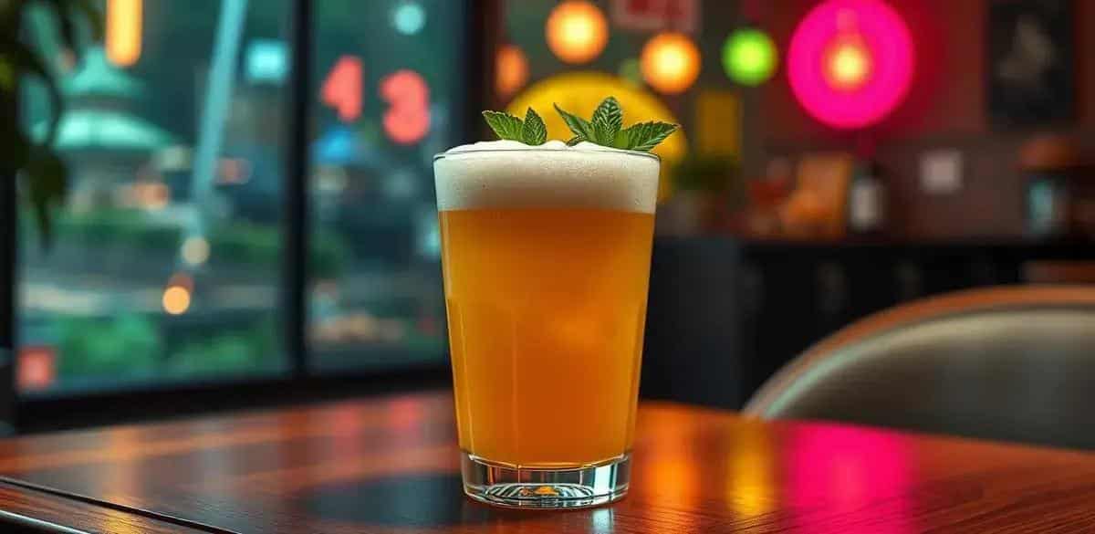 Sake with Pineapple Foam and Mint: A Refreshing Twist on an Old Favorite