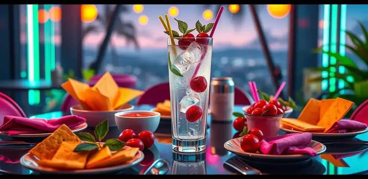 Serving Suggestions for Gin and Tonic with Cherry