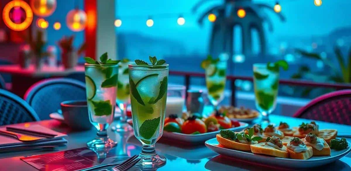 Serving Suggestions for Mojito with Tangerine Soda and Mint