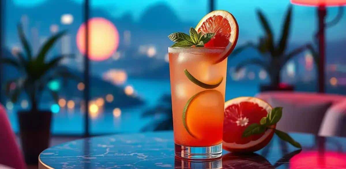 Tips for Garnishing Your Grapefruit Paloma with Basil