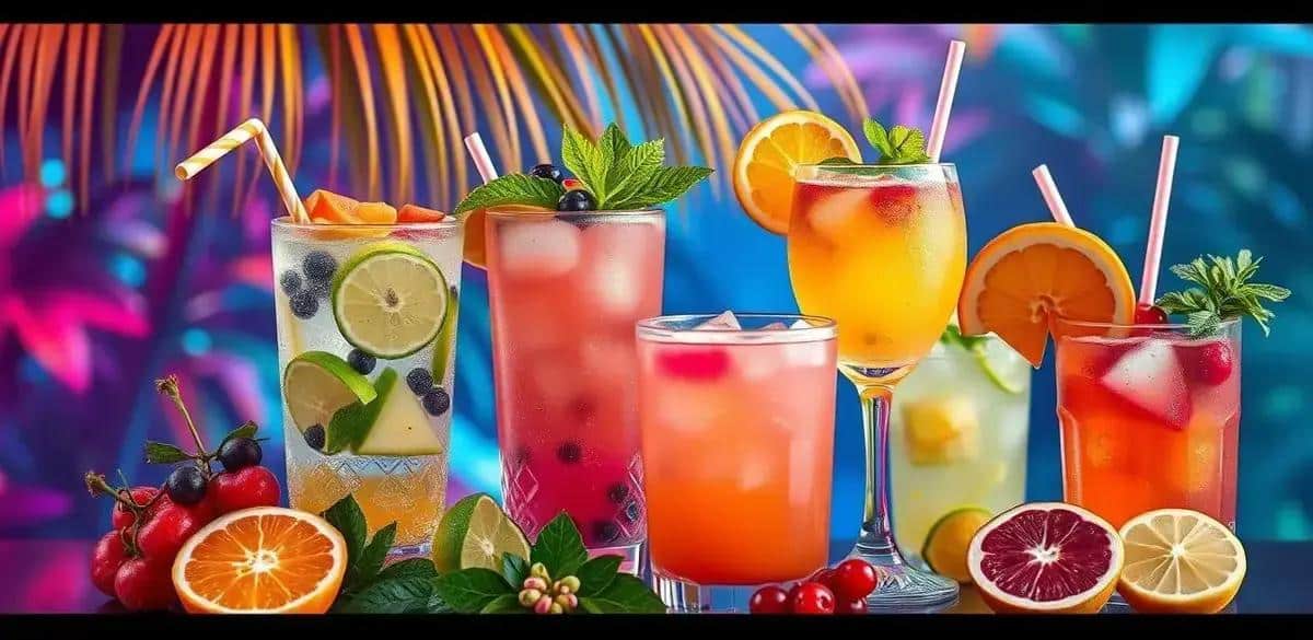 Variations of Cuba libre caipiroska