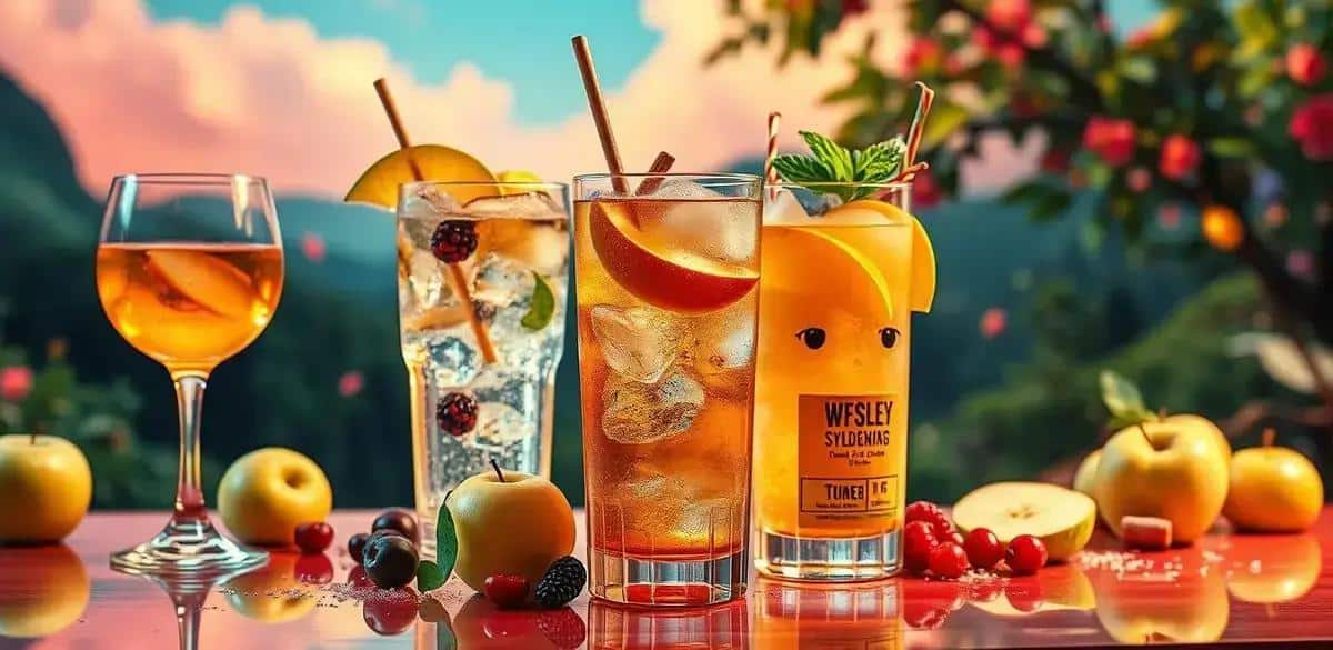 Variations of Whisky with Green Apple Soda
