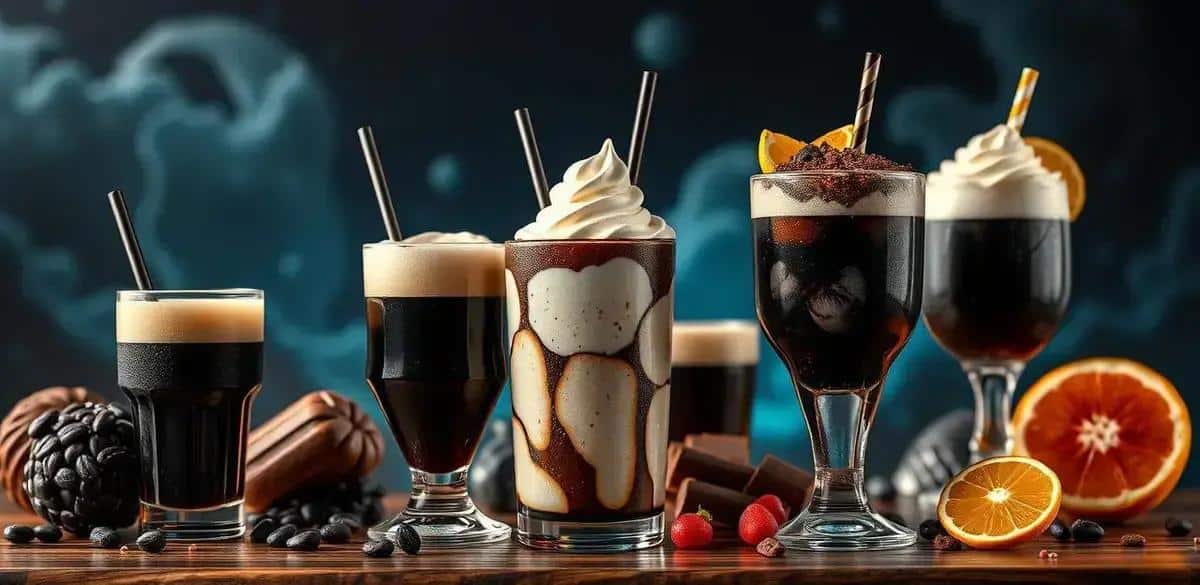 Variations on Dark Beer Cocktails with Cream