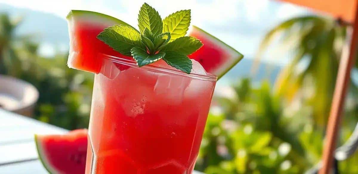 Watermelon Caipiríssima with Mint: Refreshing Summer Delight Awaits!