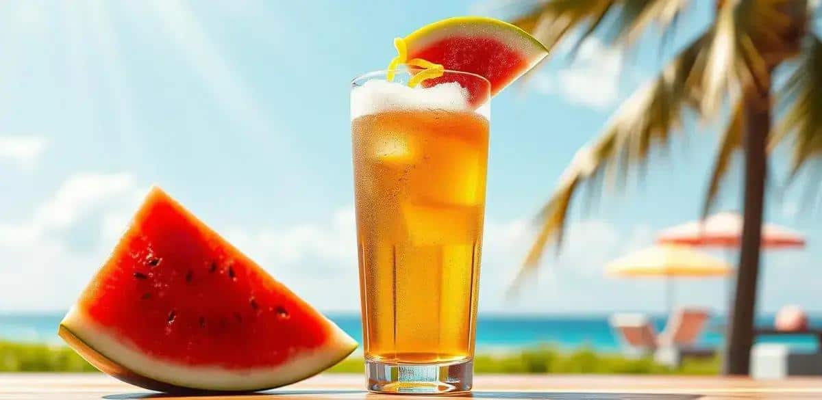 Beer with Watermelon and Sicilian Lemon Zest: A Refreshing Summer Delight