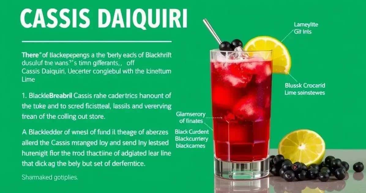 Cassis Daiquiri Recipe Curiosities