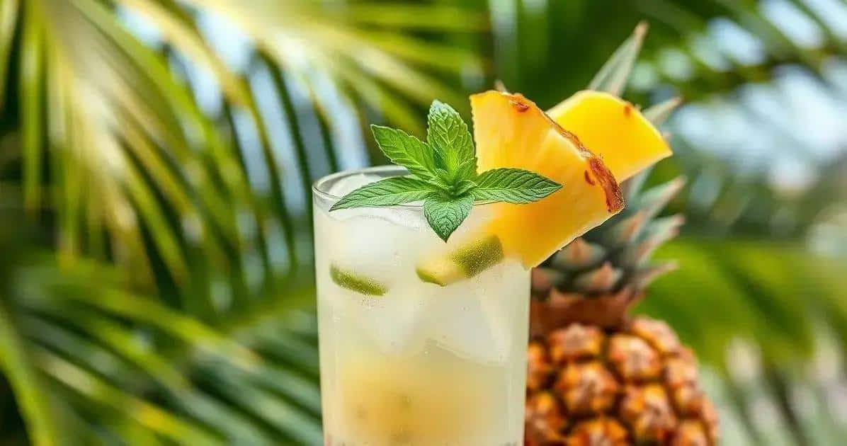 Coconut Water with Sparkling Wine and Pineapple: A Refreshing Twist!