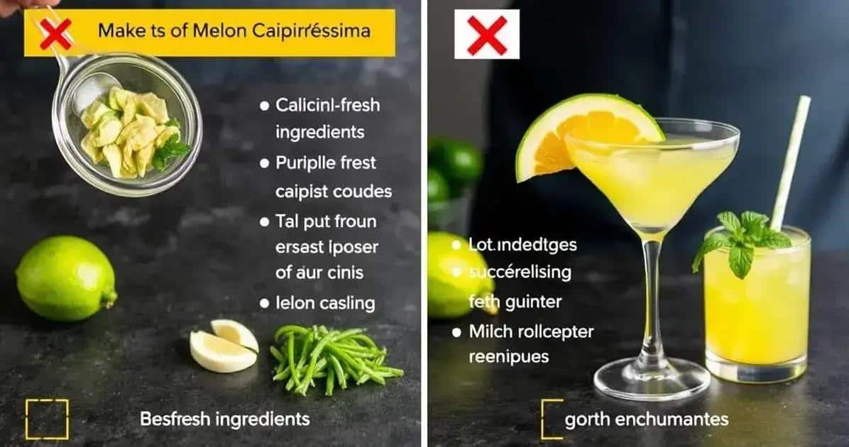 Common Mistakes When Making Melon Caipiríssima