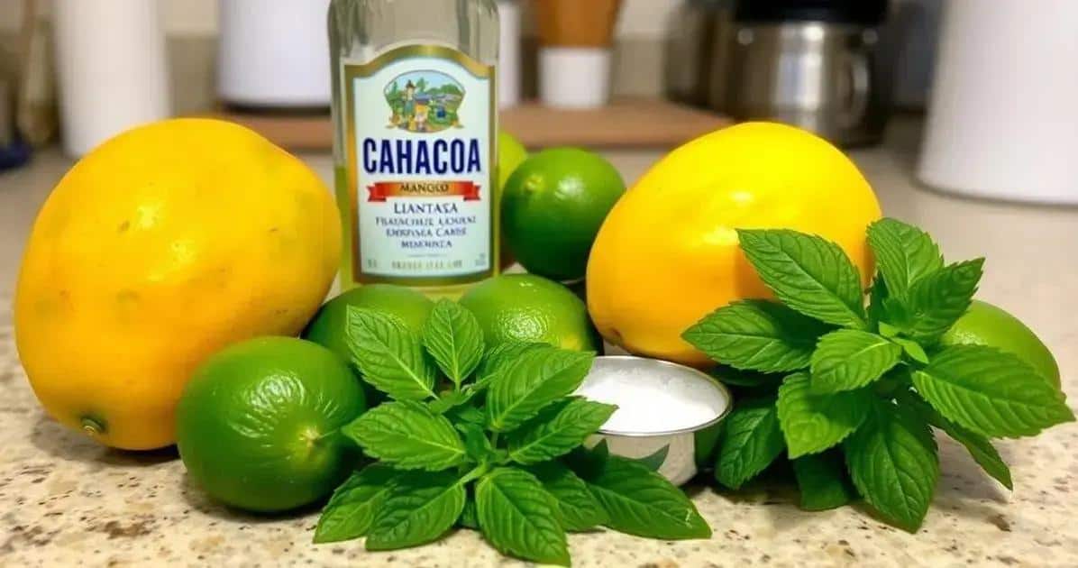 Delicious Ingredients for Mango Caipiroska