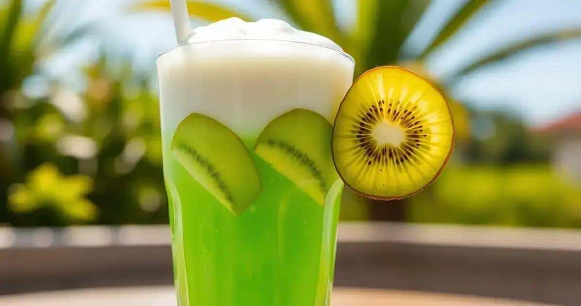 Energy Drink with Kiwi Foam: A Refreshing Twist for Maximum Energy