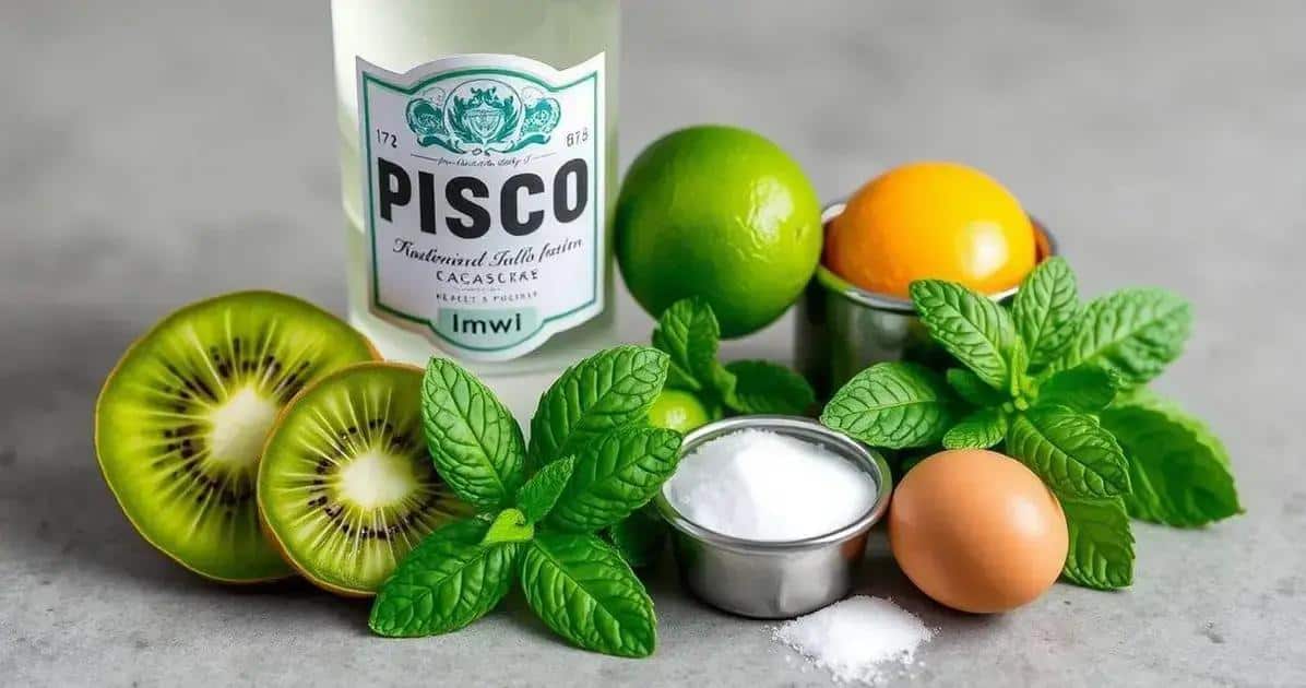 Exploring the Unique Ingredients in Pisco with Kiwi Foam