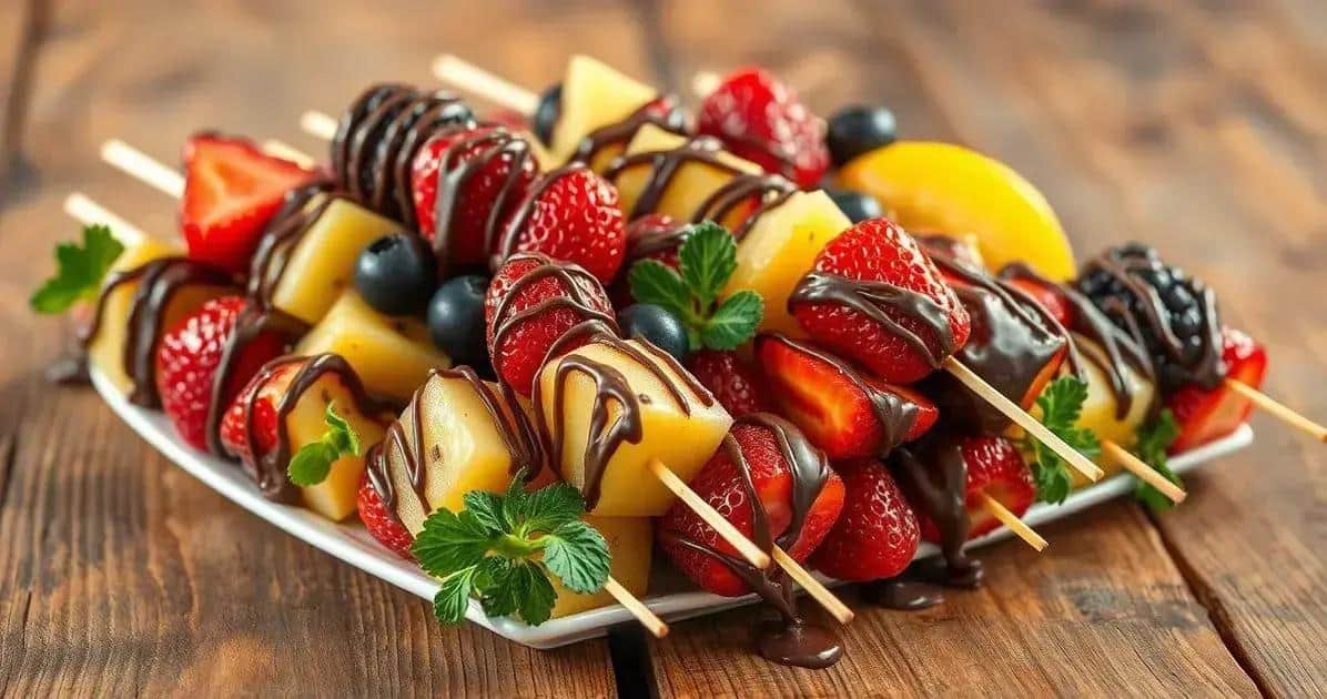 Fruit Skewers with Chocolate: A Irresistible Treat for Every Occasion