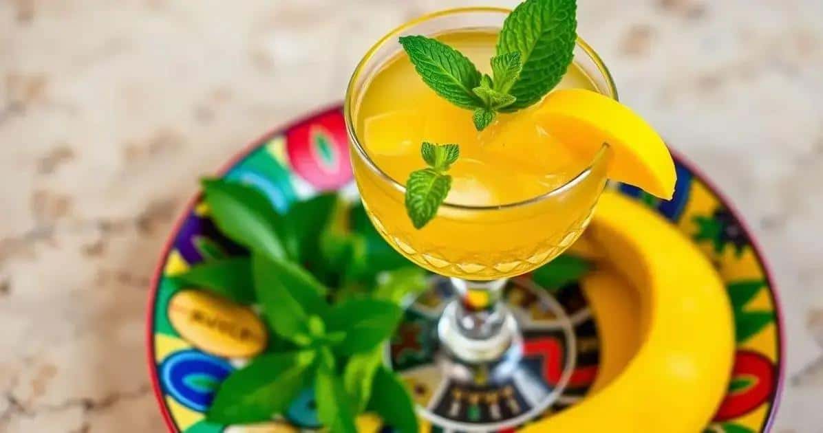 Garnishing Tips for Mango Caipirinha