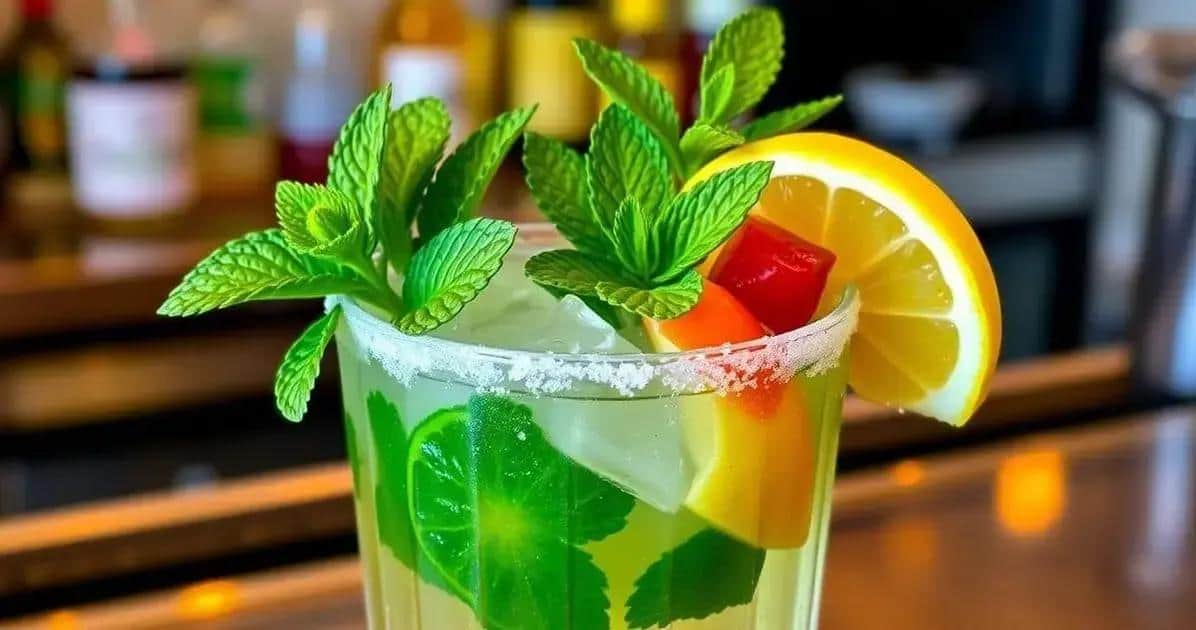 Garnishing Tips for Your Minty Rum Drink