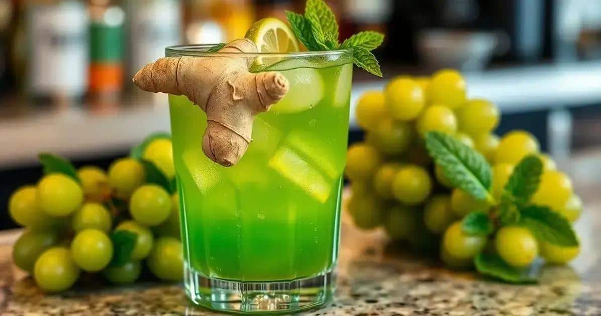 Green Grape Caipiroska with Ginger Syrup: A Refreshing Twist on a Classic