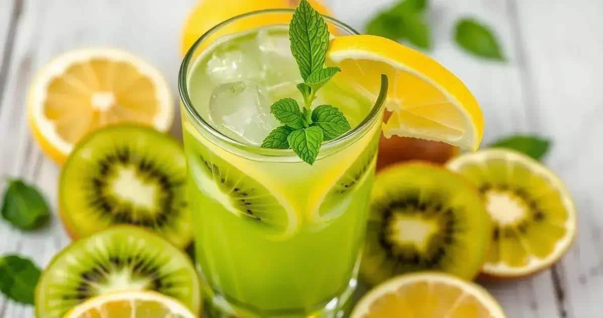 Kiwi and Lemon Juice: Alcohol-Free – A Show-Stopping Combination!
