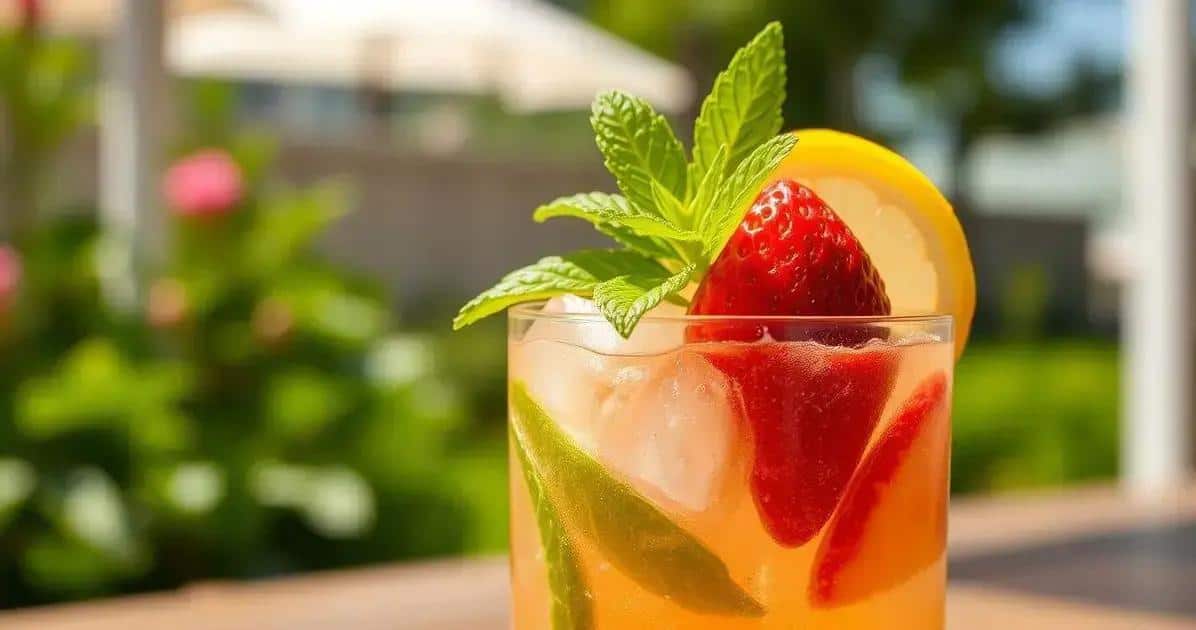 Lemon and Strawberry Batida with Condensed Milk: Sweet and Sour Deliciousness!