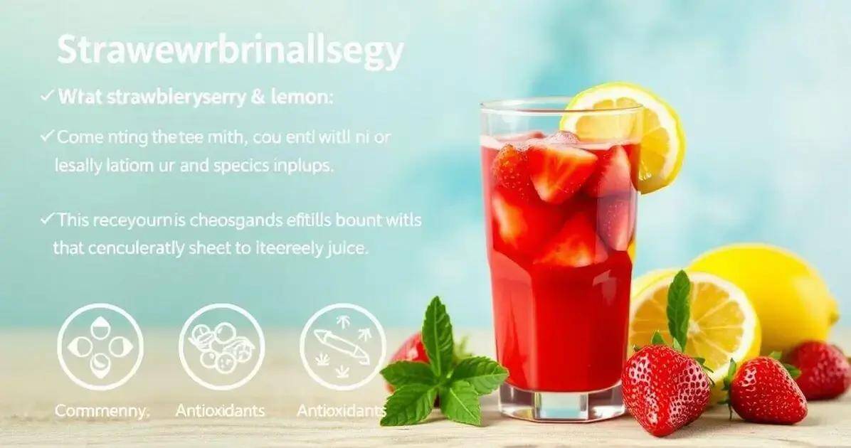 Nutritional Benefits of Strawberry and Lemon Juice