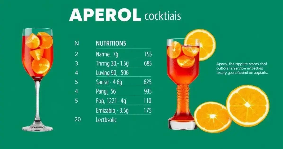 Nutritional Information of Aperol with Orange Soda and Ginger