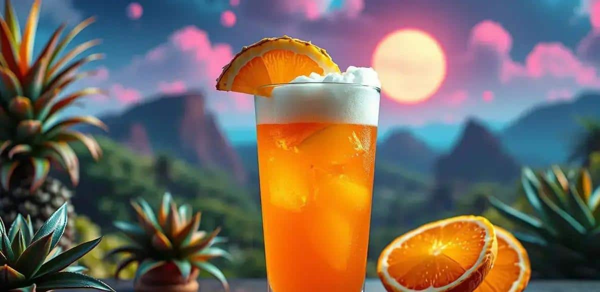 Orange Soda with Pineapple Foam: A Refreshing Tropical Treat You Must Try