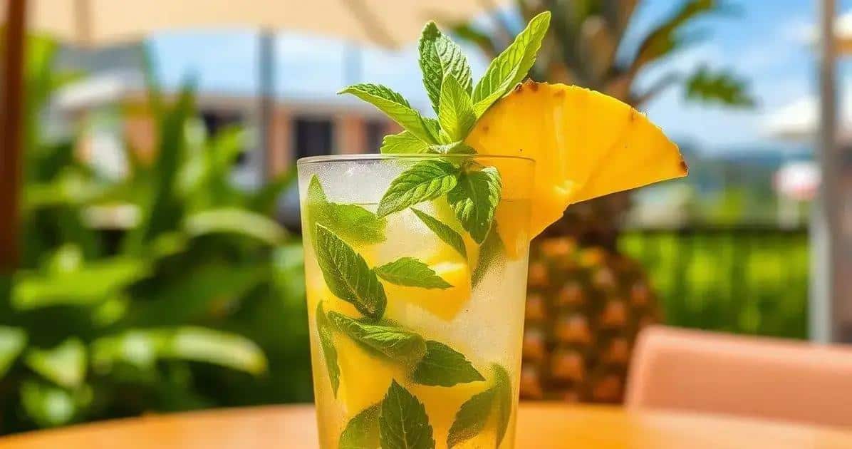Pineapple Mojito with Tonic Water and Mint: A Refreshing Twist on a Classic