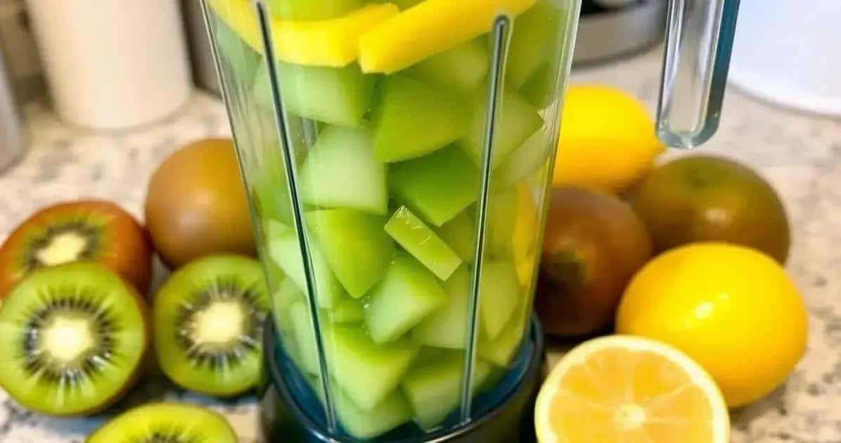 Preparation Method for Kiwi and Lemon Juice