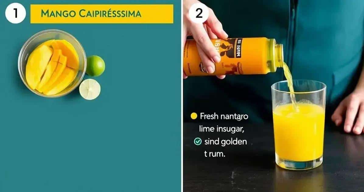 Preparation Method for Mango Caipiríssima