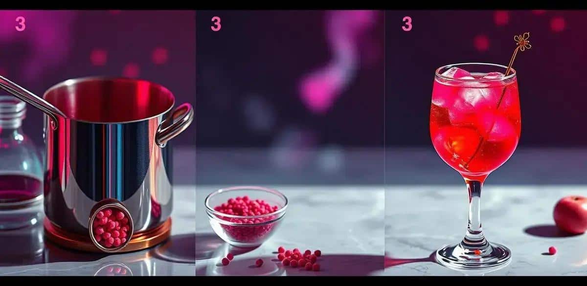 Preparation Method for Sake with Hibiscus Tea and Pink Pepper
