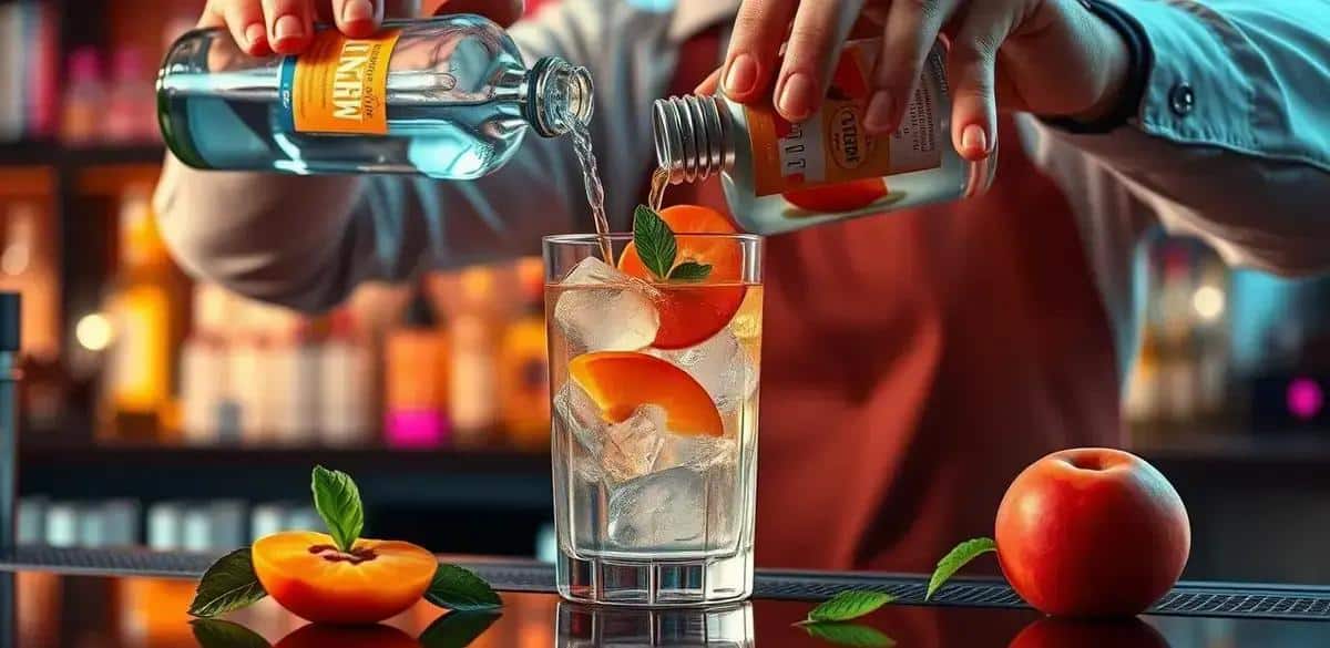 Preparing the Gin and Tonic