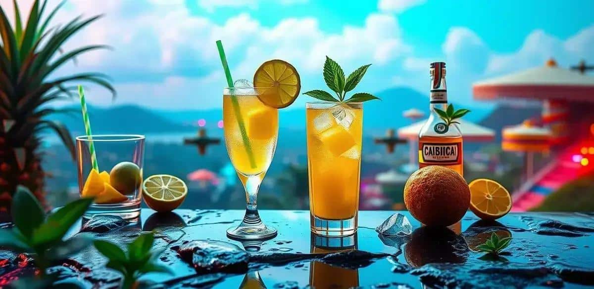 Preparing the Refreshing Pineapple Caipiroska