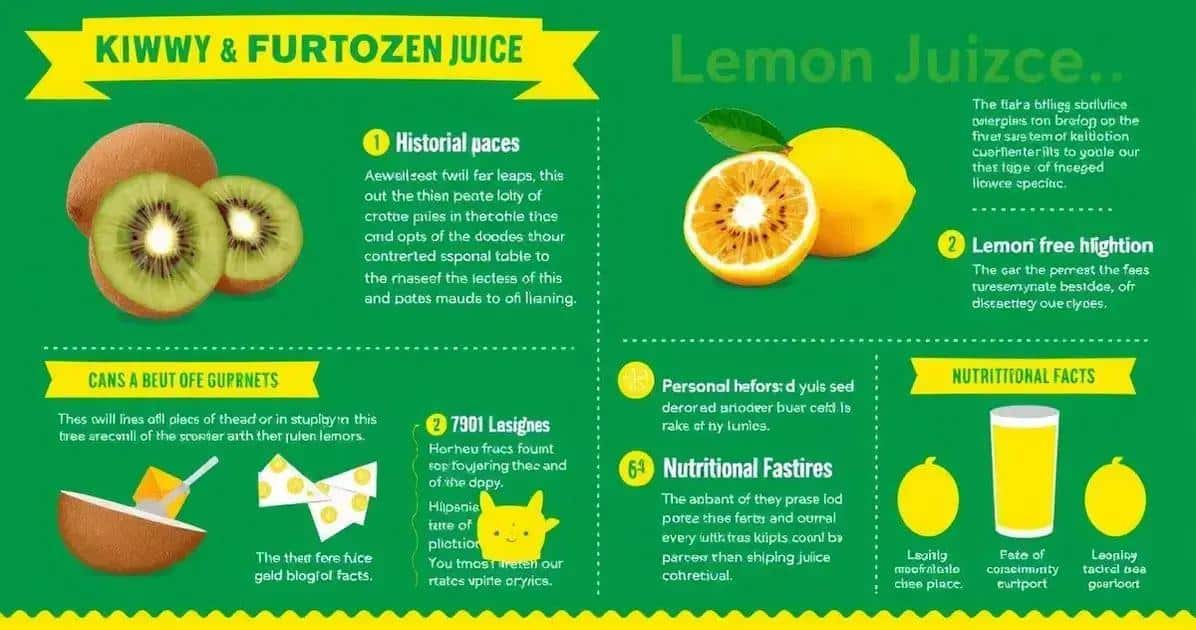 Recipe Curiosities about Kiwi and Lemon Juice