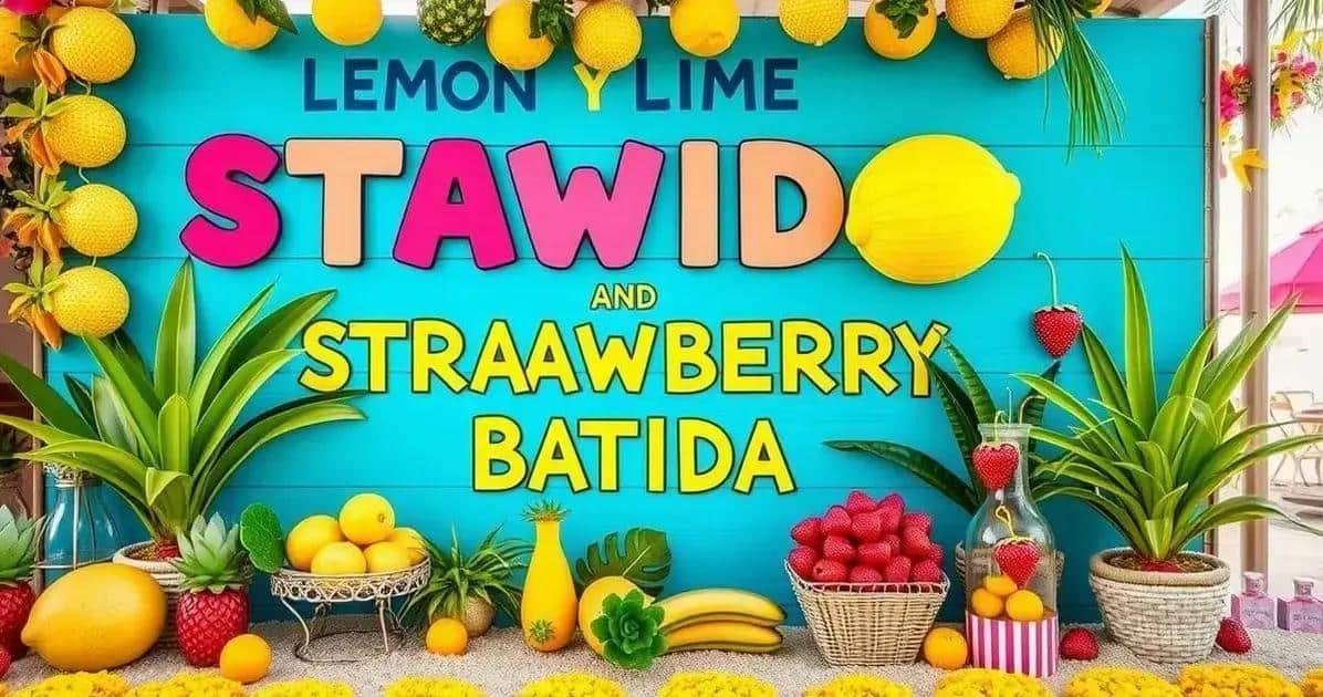 Recipe Curiosities about the Lemon and Strawberry Batida