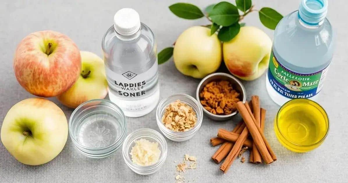 Recipe Ingredients for Apple Soda with Cinnamon Zest