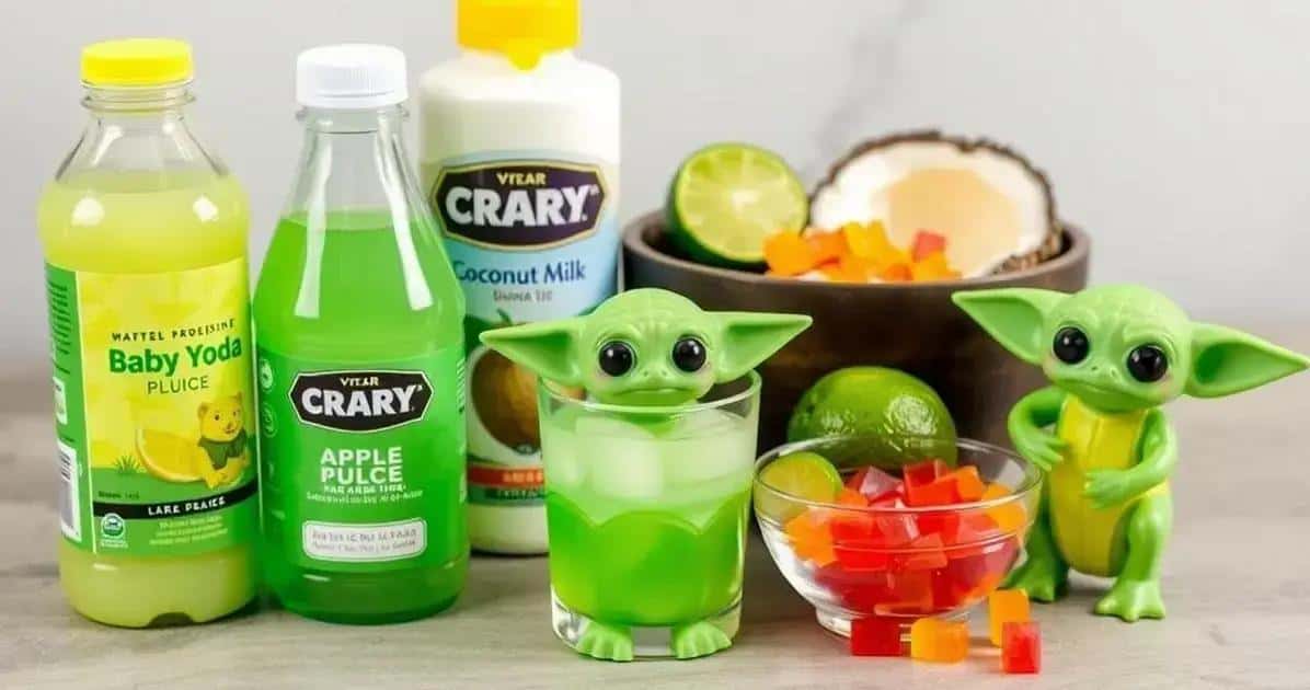 Recipe Ingredients for Baby Yoda Drink