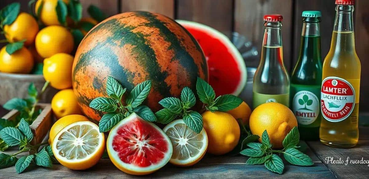 Recipe Ingredients for Beer with Watermelon and Sicilian Lemon Zest