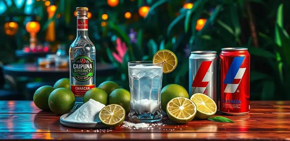 Recipe Ingredients for Caipirinha with Energy Drink