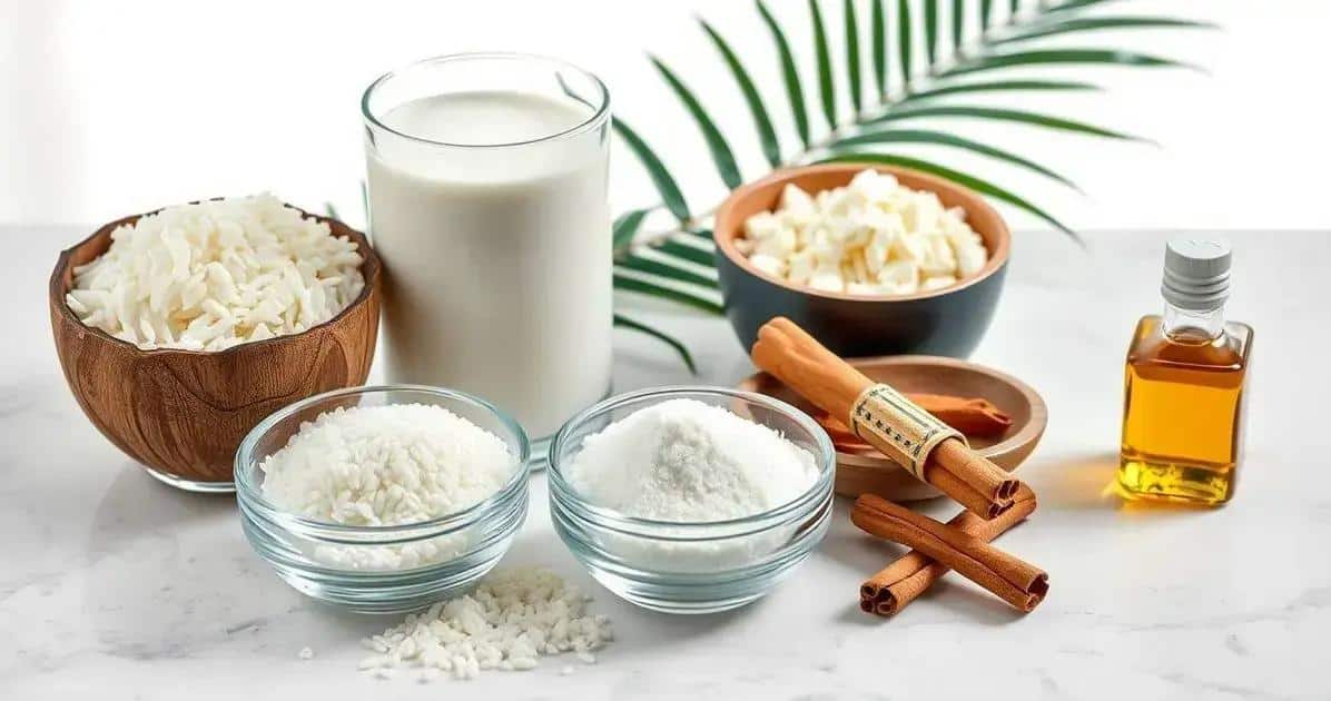 Recipe Ingredients for Coconut Horchata with Cinnamon