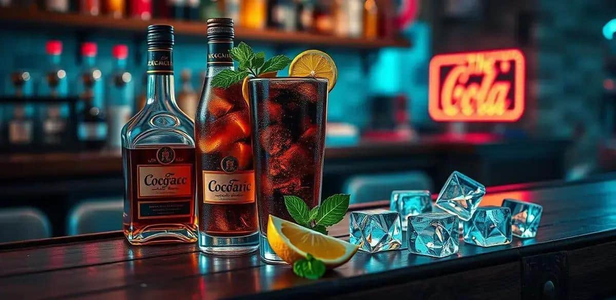 Recipe Ingredients for Cognac with Cola Soda and Mint