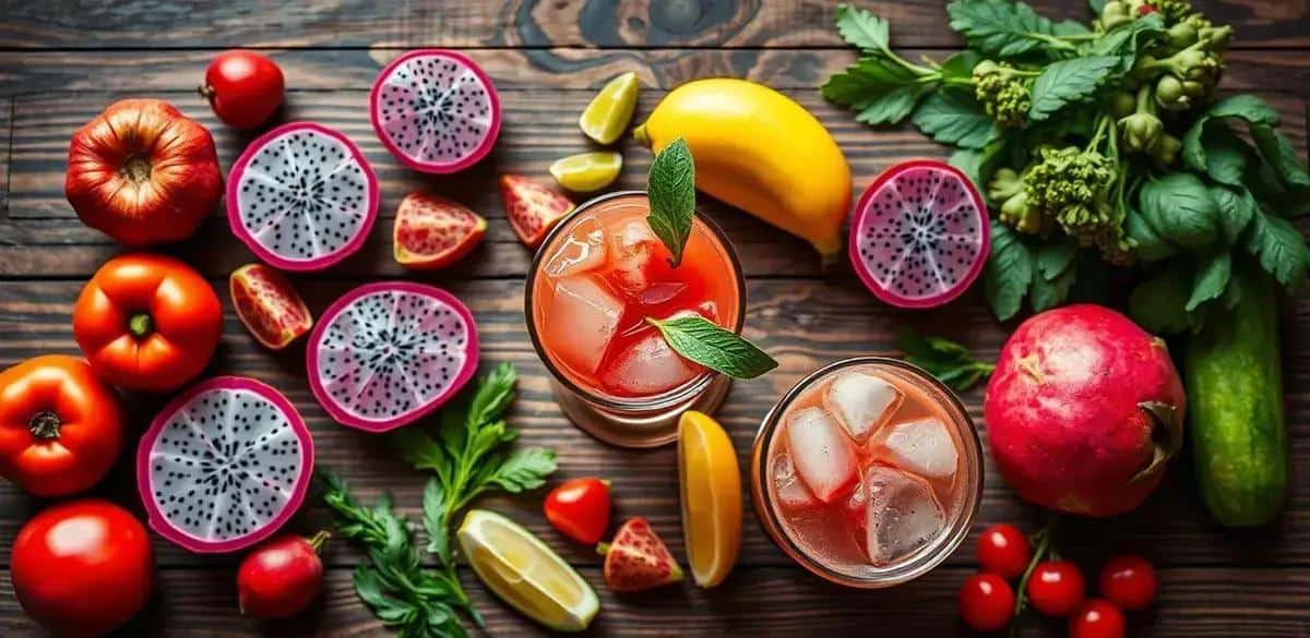 Recipe Ingredients for Dragon Fruit Caipiríssima
