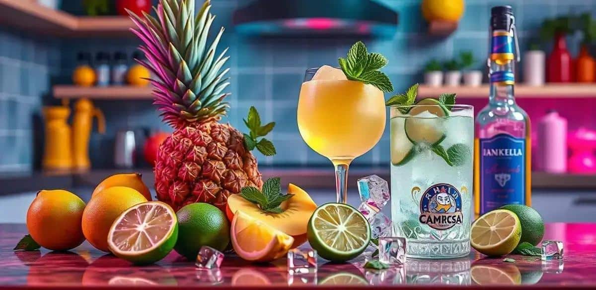 Recipe Ingredients for Pineapple Caipiroska