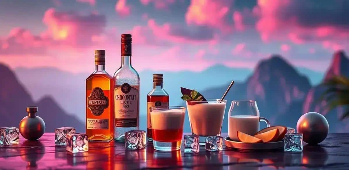 Recipe Ingredients for Pisco with Coconut Liqueur and Chocolate