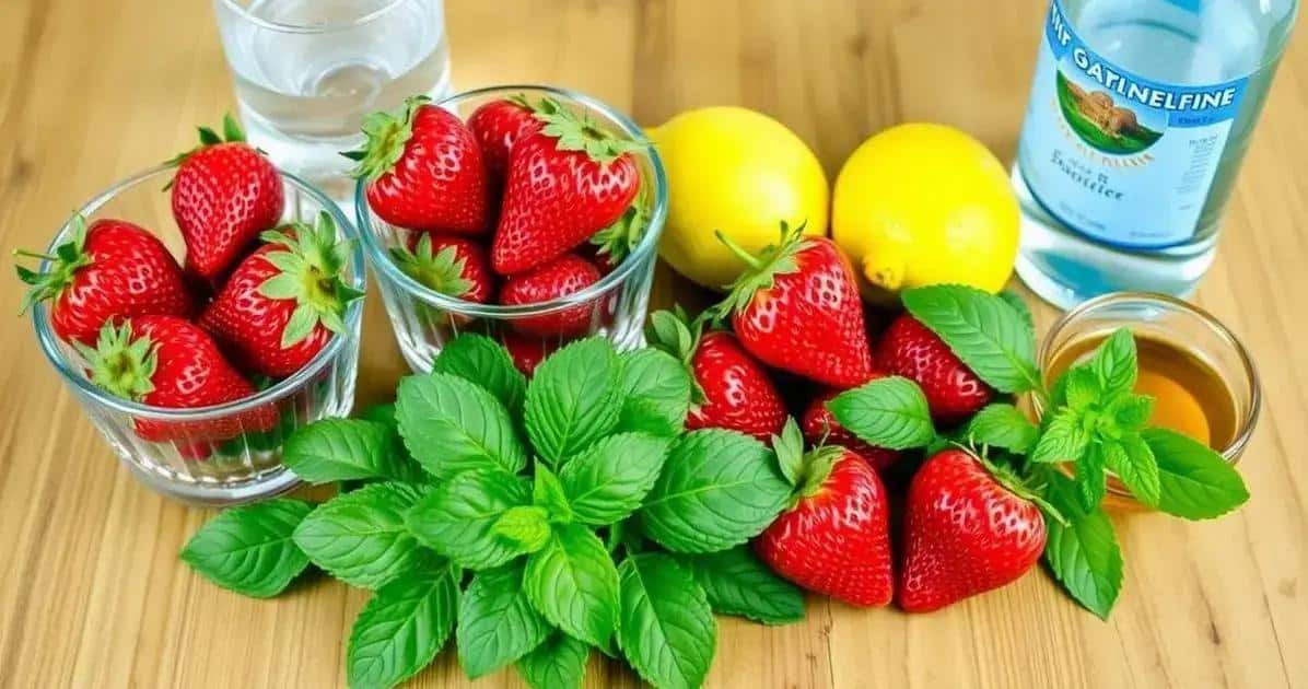 Recipe Ingredients for Strawberry Drinks
